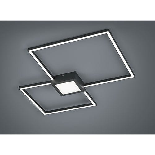 Plafonnier Carré LED Noir