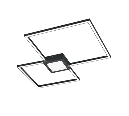 Plafonnier Carré LED Noir
