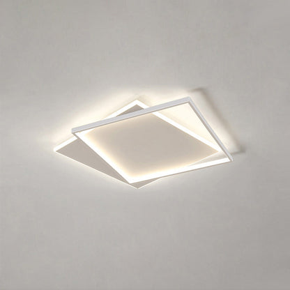 Plafonnier Carré Moderne Ultra-Fin