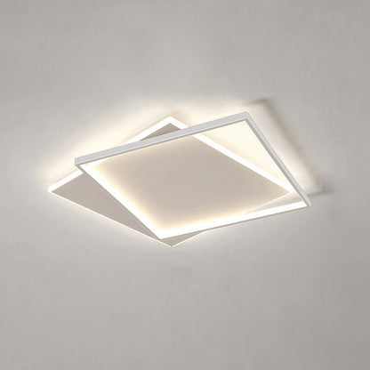 Plafonnier Carré Moderne Ultra-Fin