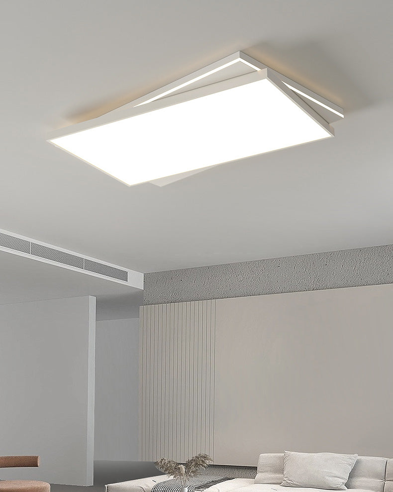 Plafonnier Carré Plat Moderne