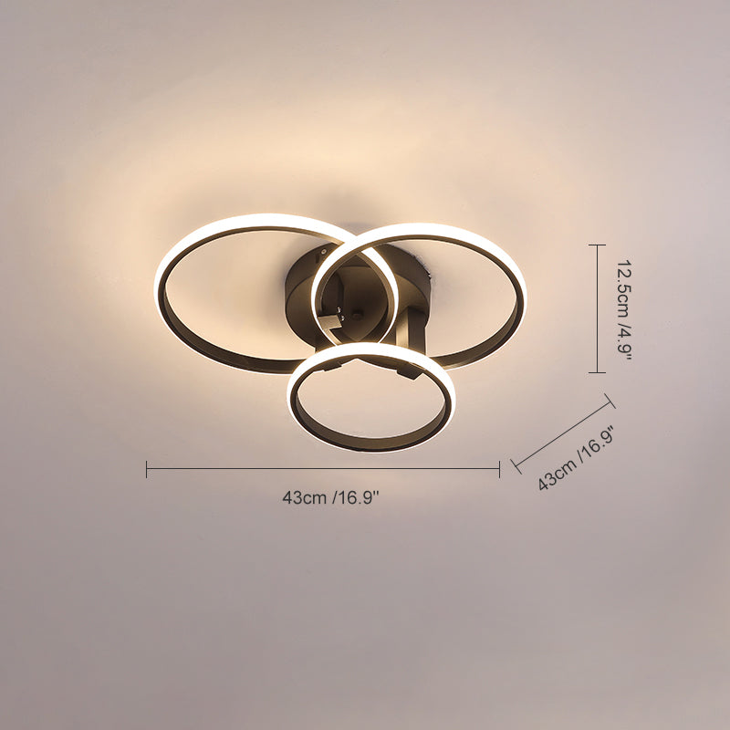 Plafonnier Circulaire Halo à LED – Intensité Variable