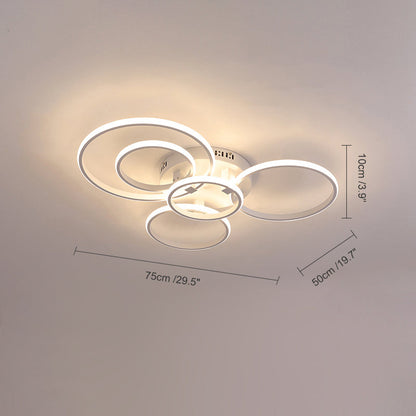 Plafonnier Circulaire Halo à LED – Intensité Variable