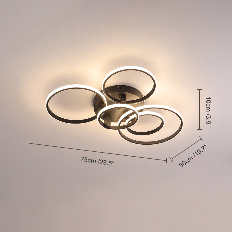 Plafonnier Circulaire Halo à LED – Intensité Variable