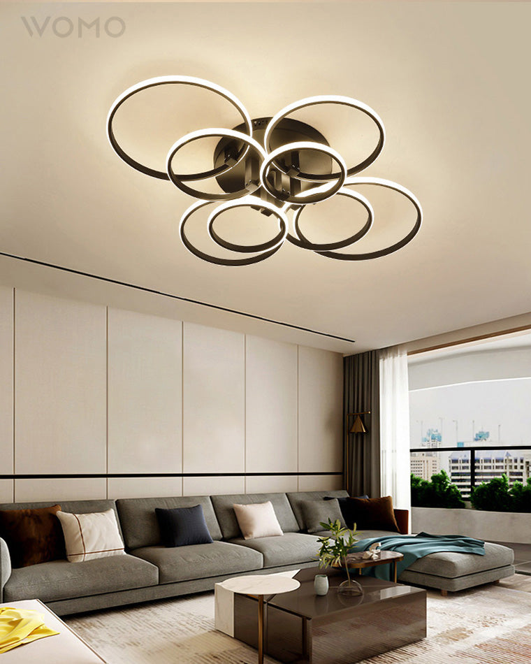 Plafonnier Circulaire Halo à LED – Intensité Variable