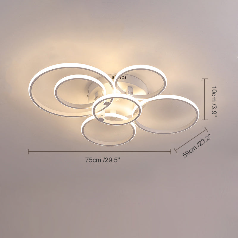 Plafonnier Circulaire Halo à LED – Intensité Variable