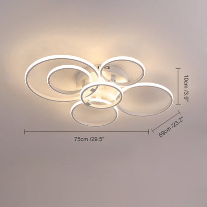 Plafonnier Circulaire Halo à LED – Intensité Variable