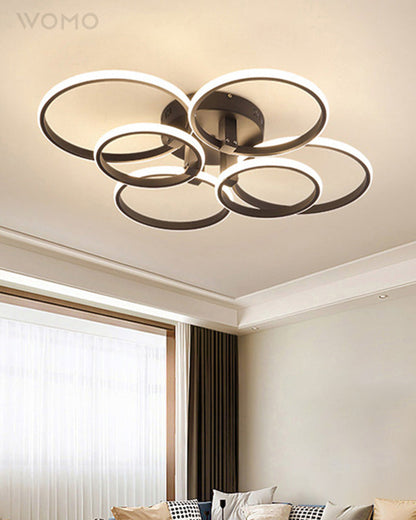 Plafonnier Circulaire Halo à LED – Intensité Variable