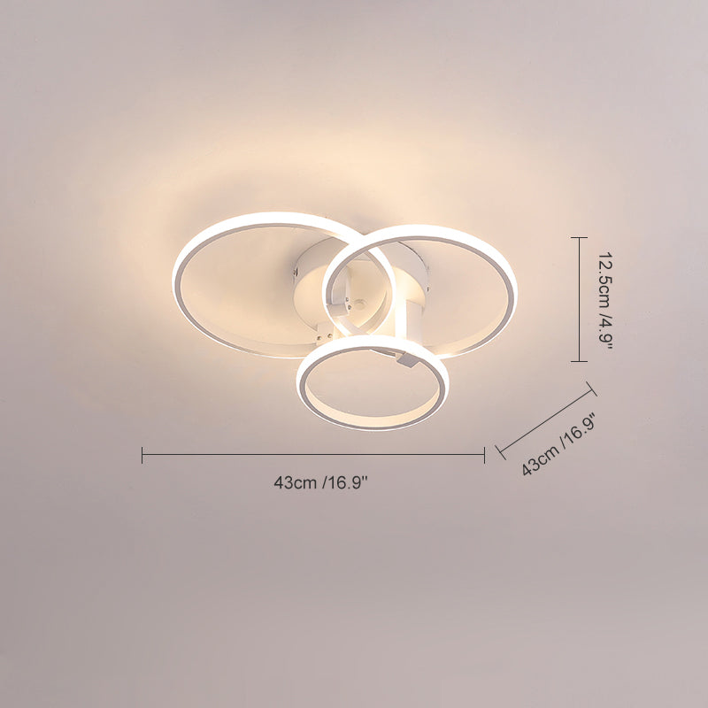 Plafonnier Circulaire Halo à LED – Intensité Variable