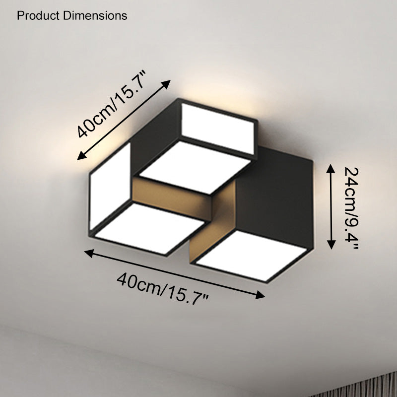 Plafonnier Cube Élégant