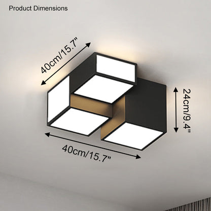 Plafonnier Cube Élégant