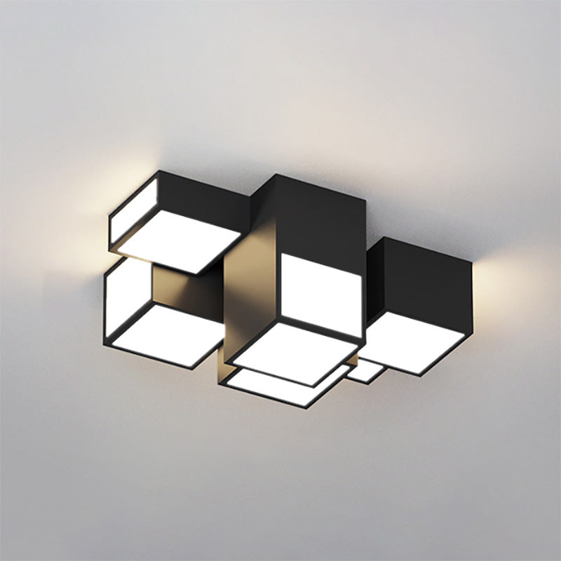 Plafonnier Cube Élégant