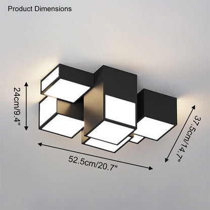 Plafonnier Cube Élégant