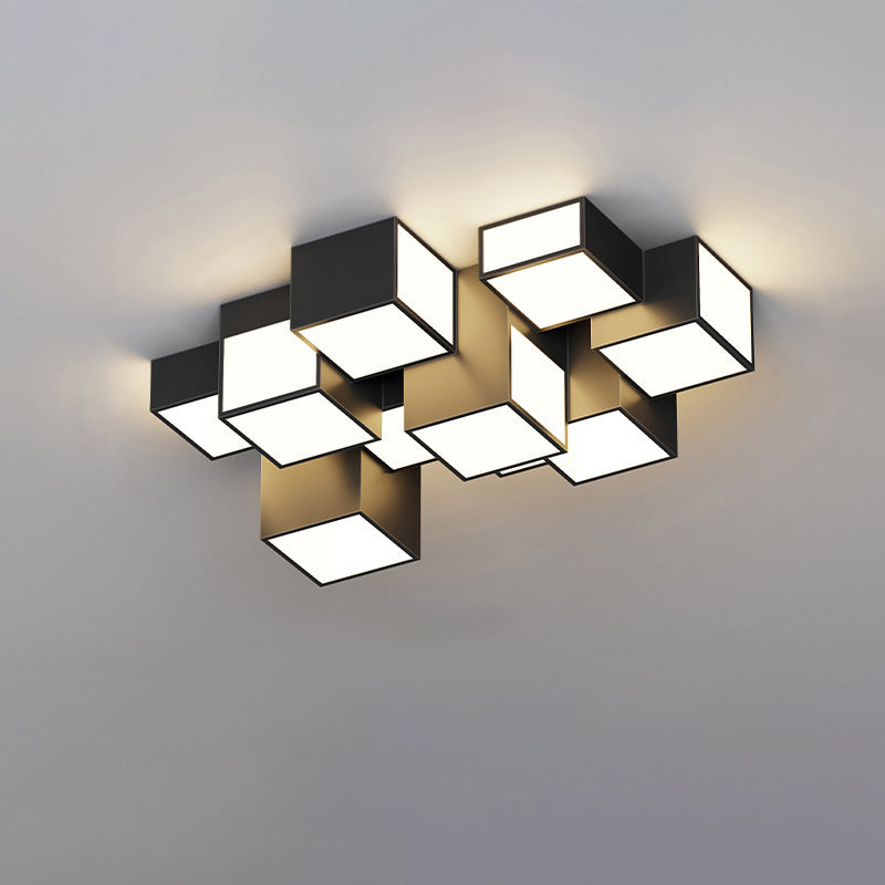 Plafonnier Cube Élégant