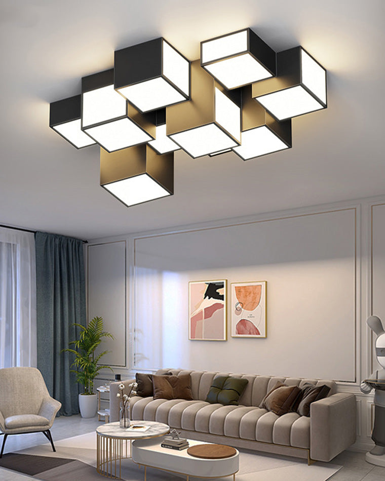 Plafonnier Cube Élégant