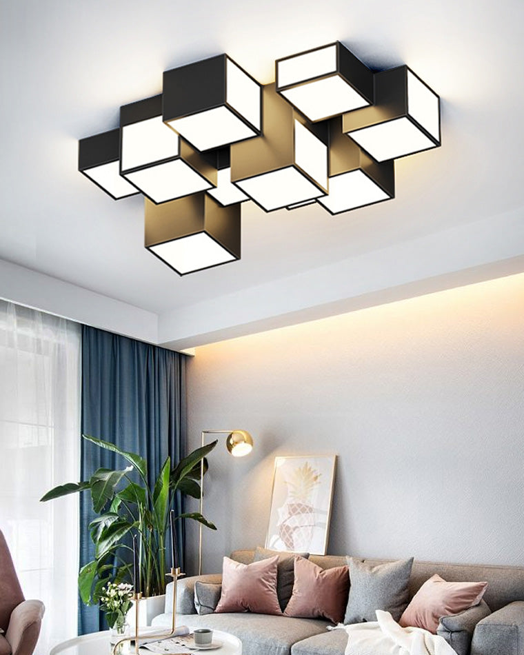Plafonnier Cube Élégant