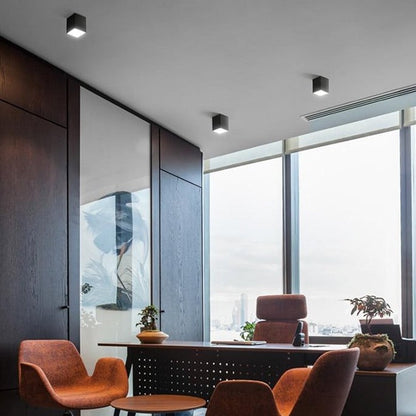 Plafonnier Cube LED Design Aluminium