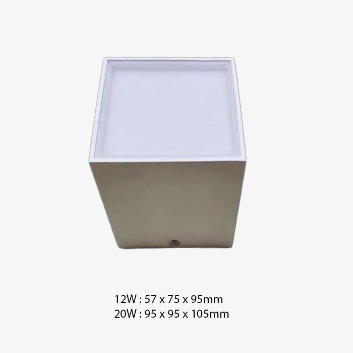 Plafonnier Cube LED Design Aluminium