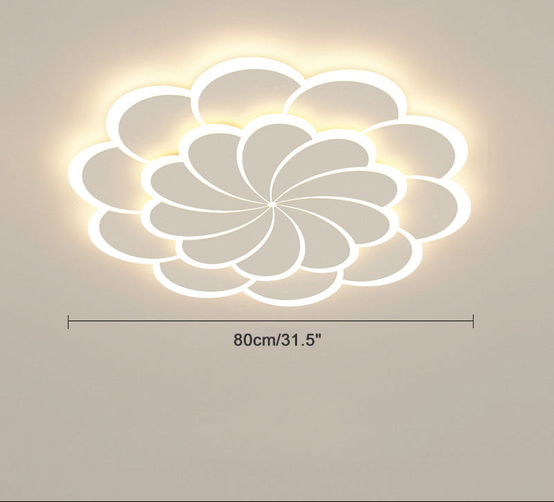 Plafonnier Design Fleur à Intensité Variable