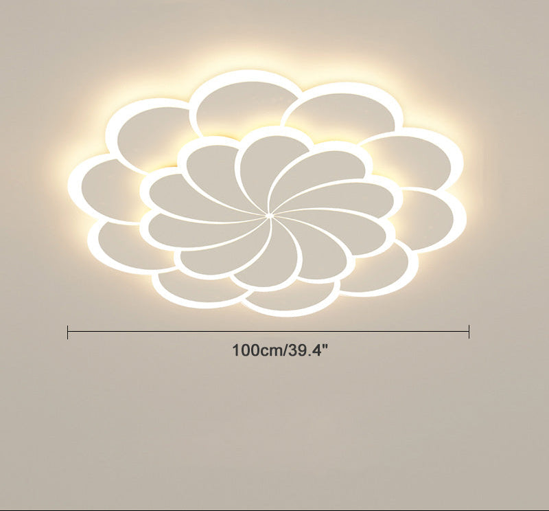 Plafonnier Design Fleur à Intensité Variable