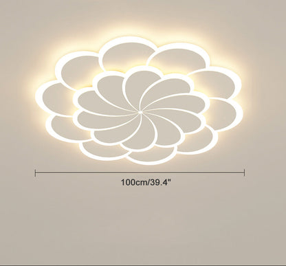 Plafonnier Design Fleur à Intensité Variable