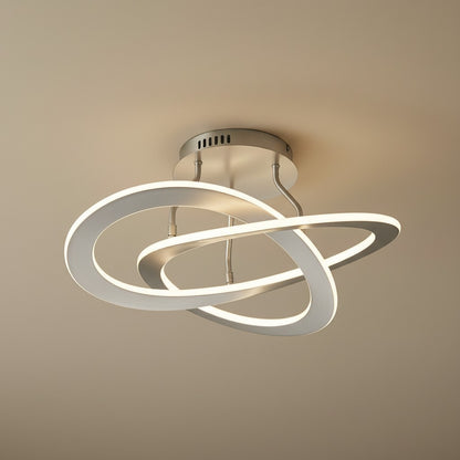 Plafonnier Design LED Argenté Moderne