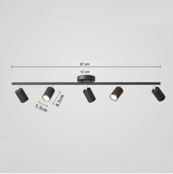 Plafonnier Éclairage Surface Minimaliste - Lumis Noir
