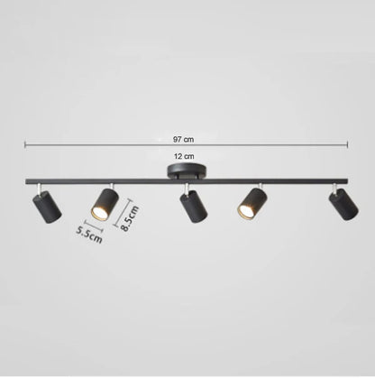 Plafonnier Éclairage Surface Minimaliste - Lumis Noir
