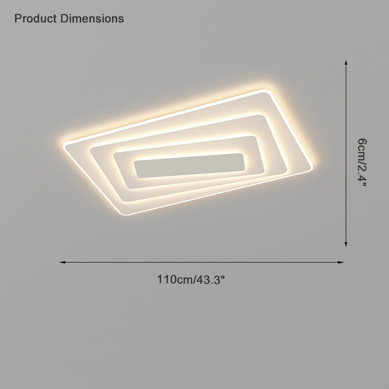Plafonnier Encastré Géométrique