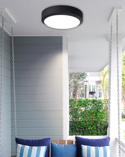 Plafonnier Extérieur Rond Obscura – Minimalisme et Efficacité