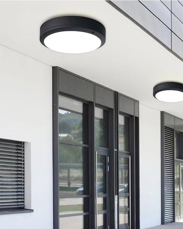 Plafonnier Extérieur Rond Obscura – Minimalisme et Efficacité