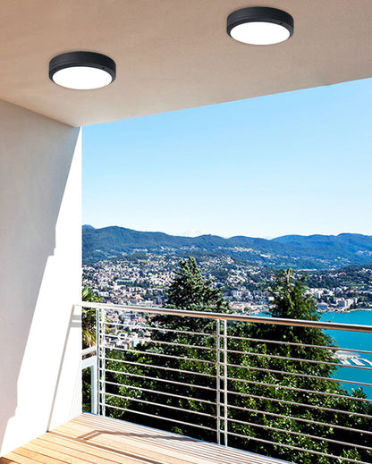 Plafonnier Extérieur Rond Obscura – Minimalisme et Efficacité