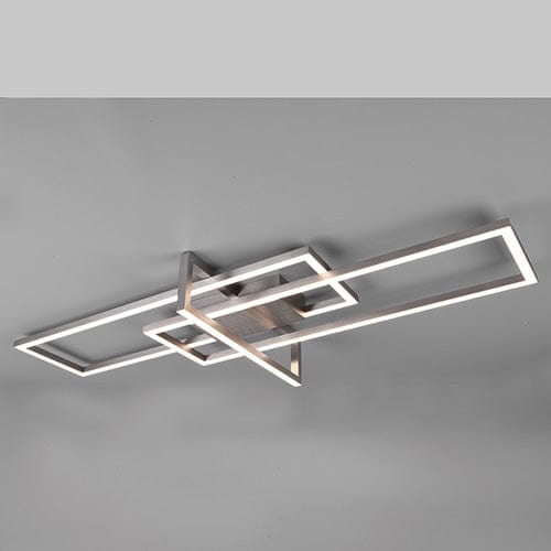 Plafonnier Géométrique Or et Noir - Style Moderne