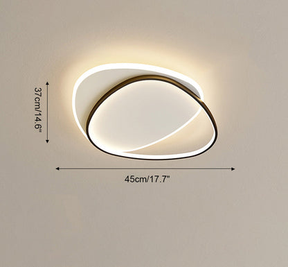 Plafonnier Géométrique Plat à Intensité Variable