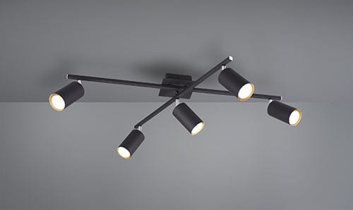 Plafonnier Industrielle Noire