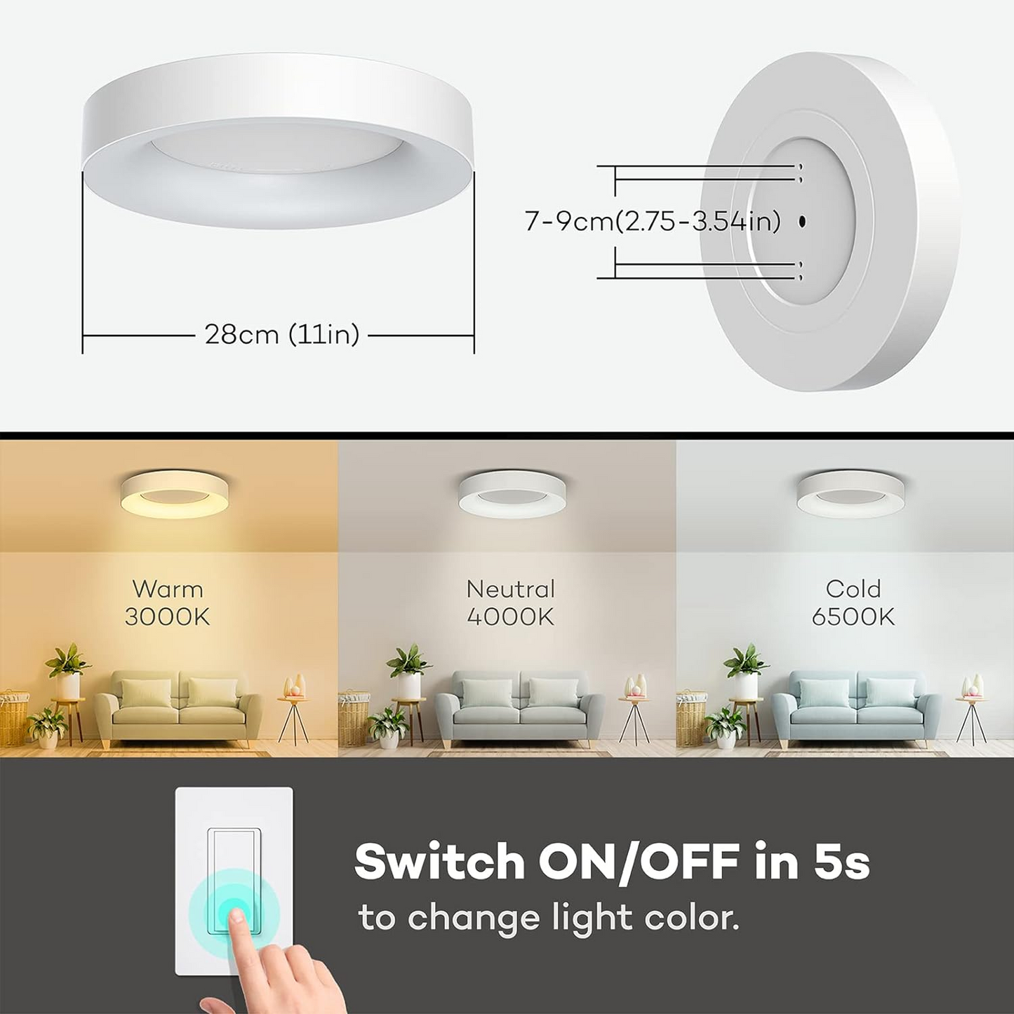 Plafonnier LED Créatif - Lumina