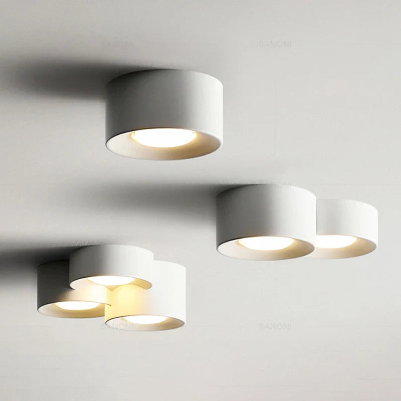 Plafonnier LED Cylindrique - Minimaliste Épuré