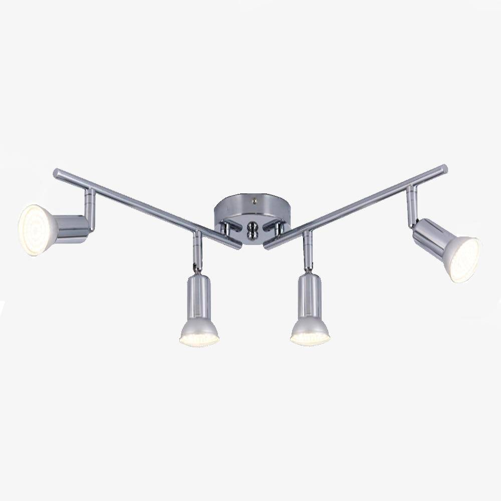 Plafonnier LED Design Ajustable - Éclat Chromé