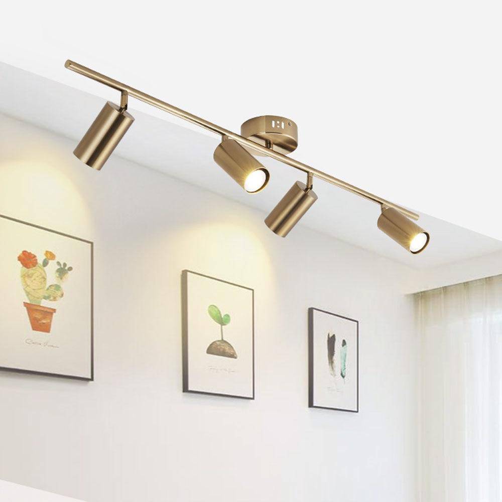 Plafonnier LED Design - Aluminium Noir ou Doré