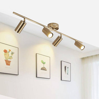 Plafonnier LED Design - Aluminium Noir ou Doré