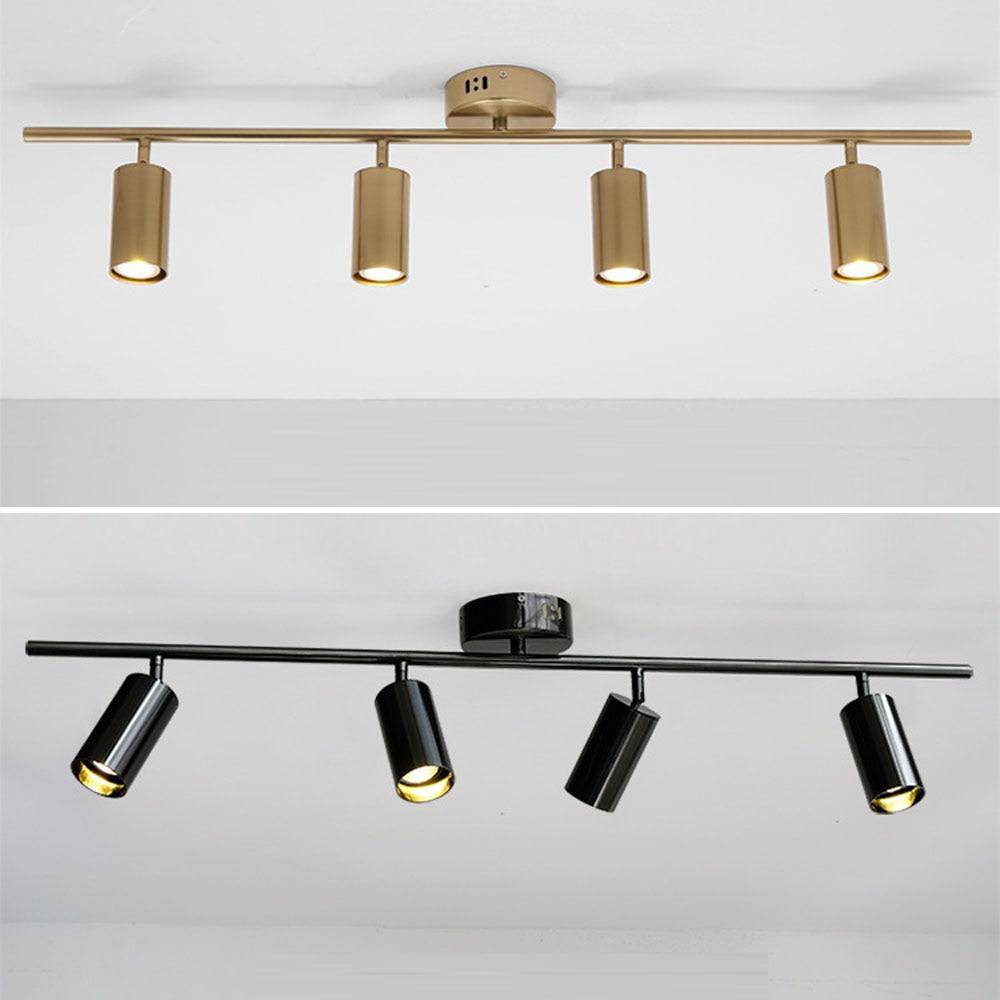 Plafonnier LED Design - Aluminium Noir ou Doré