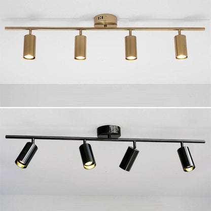 Plafonnier LED Design - Aluminium Noir ou Doré