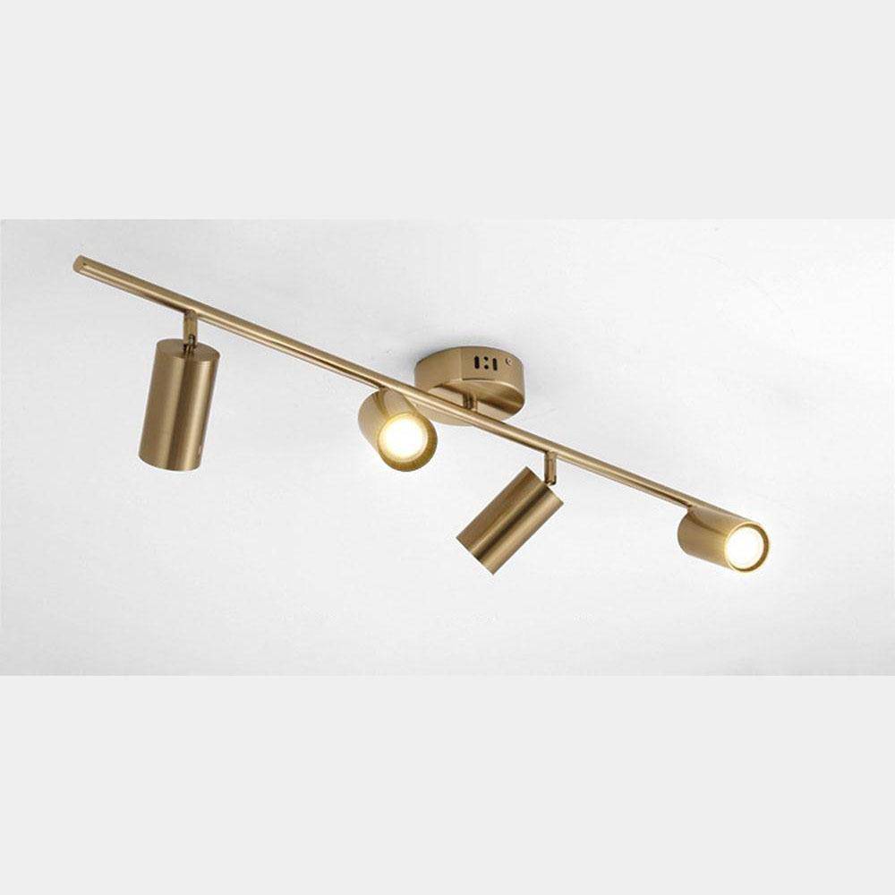 Plafonnier LED Design - Aluminium Noir ou Doré