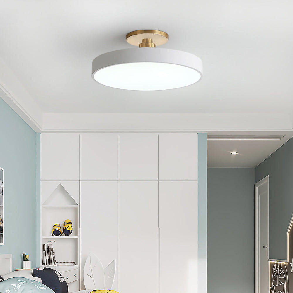 Plafonnier LED Design Circulaire - Lumière Éclatante