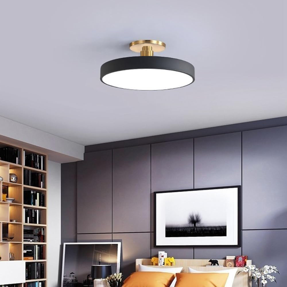 Plafonnier LED Design Circulaire - Lumière Éclatante