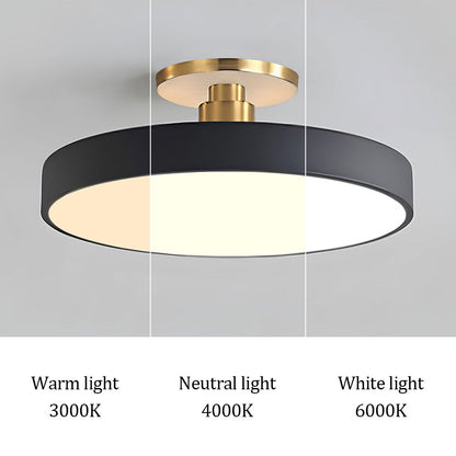Plafonnier LED Design Circulaire - Lumière Éclatante