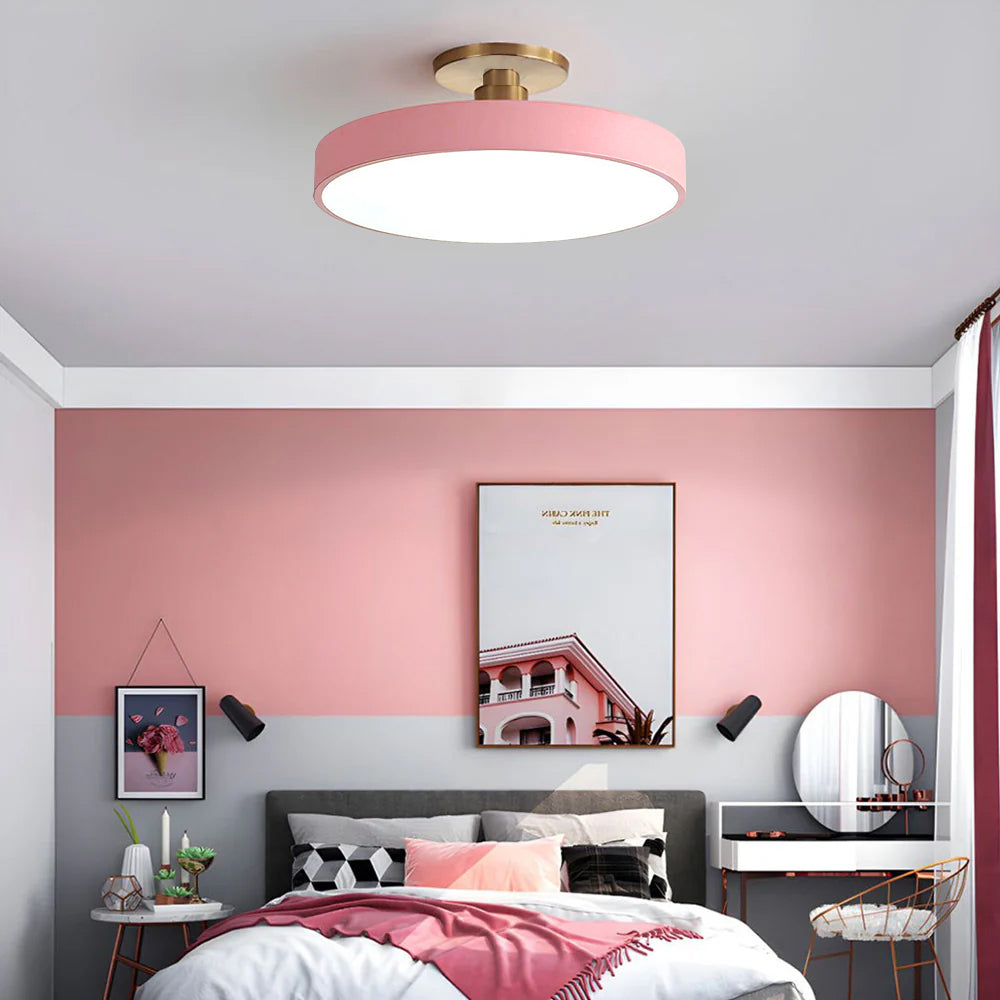 Plafonnier LED Design Circulaire - Lumière Éclatante