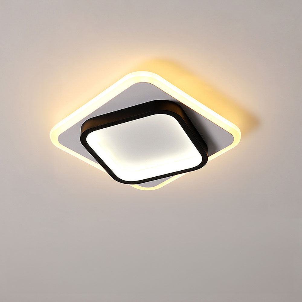 Plafonnier LED Design Éclat Doré - Élégance Moderne