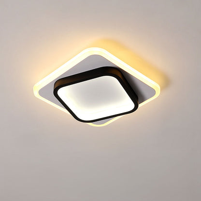 Plafonnier LED Design Éclat Doré - Élégance Moderne