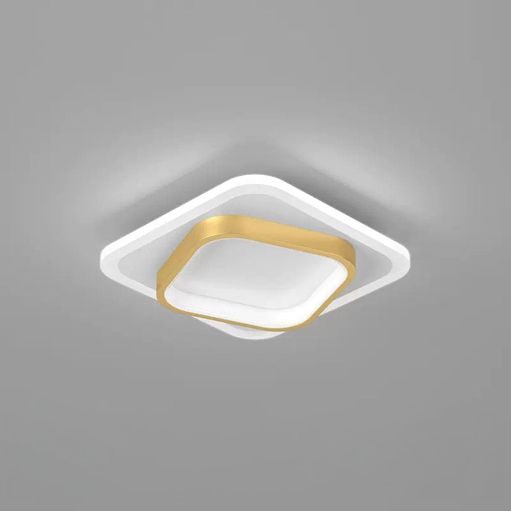 Plafonnier LED Design Éclat Doré - Élégance Moderne